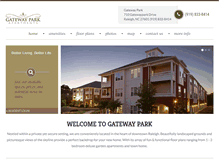 Tablet Screenshot of gatewayparknrp.com